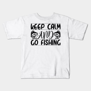 Keep Calm And Go Fishing Kids T-Shirt